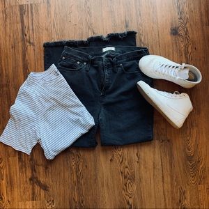 Madewell Cali Chewed Hem Demi Bootcut Jeans